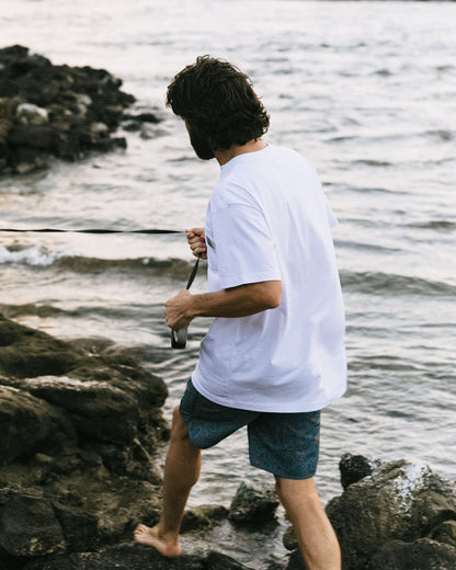 Heritage Recycled Cotton Pocket T-Shirt - White