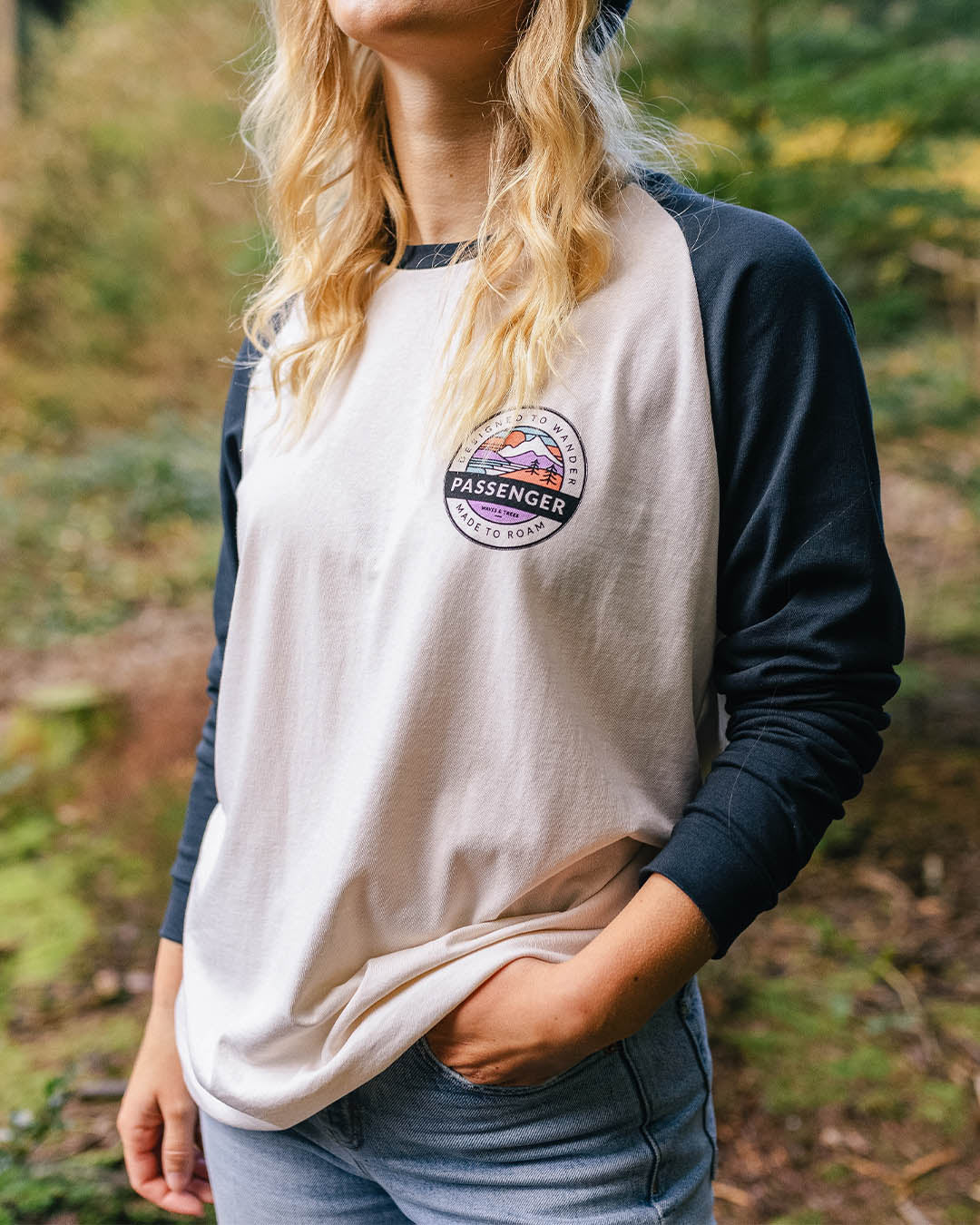 Wilds Oversized LS T-Shirt - Deep Navy - Lifestyle