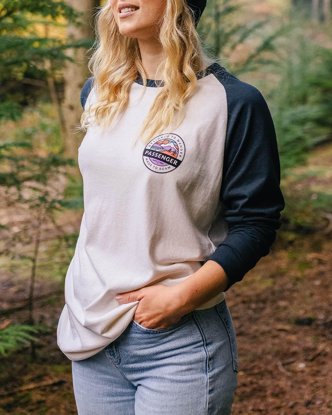 Wilds Oversized LS T-Shirt - Deep Navy - Lifestyle