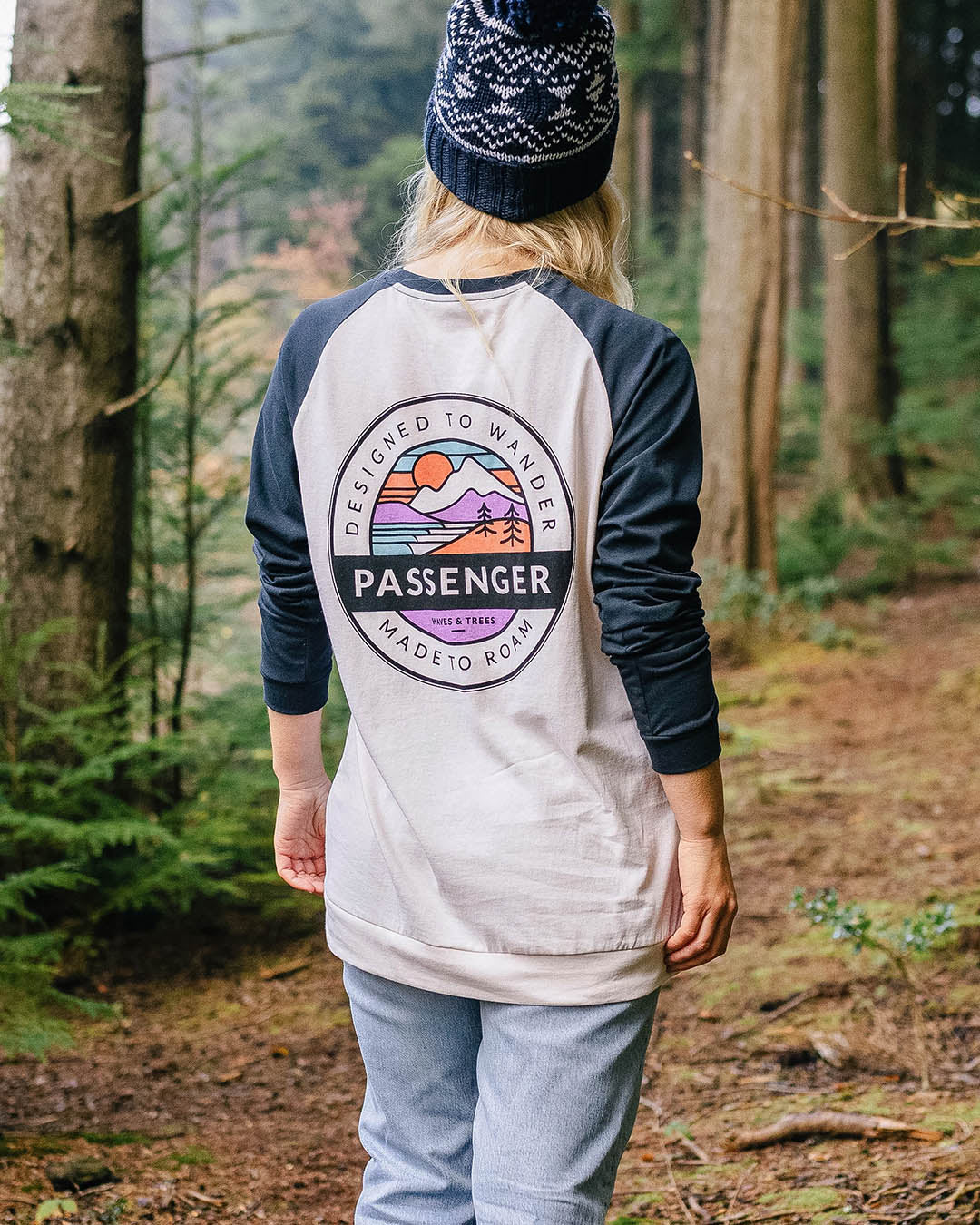 Wilds Oversized LS T-Shirt - Deep Navy - Lifestyle