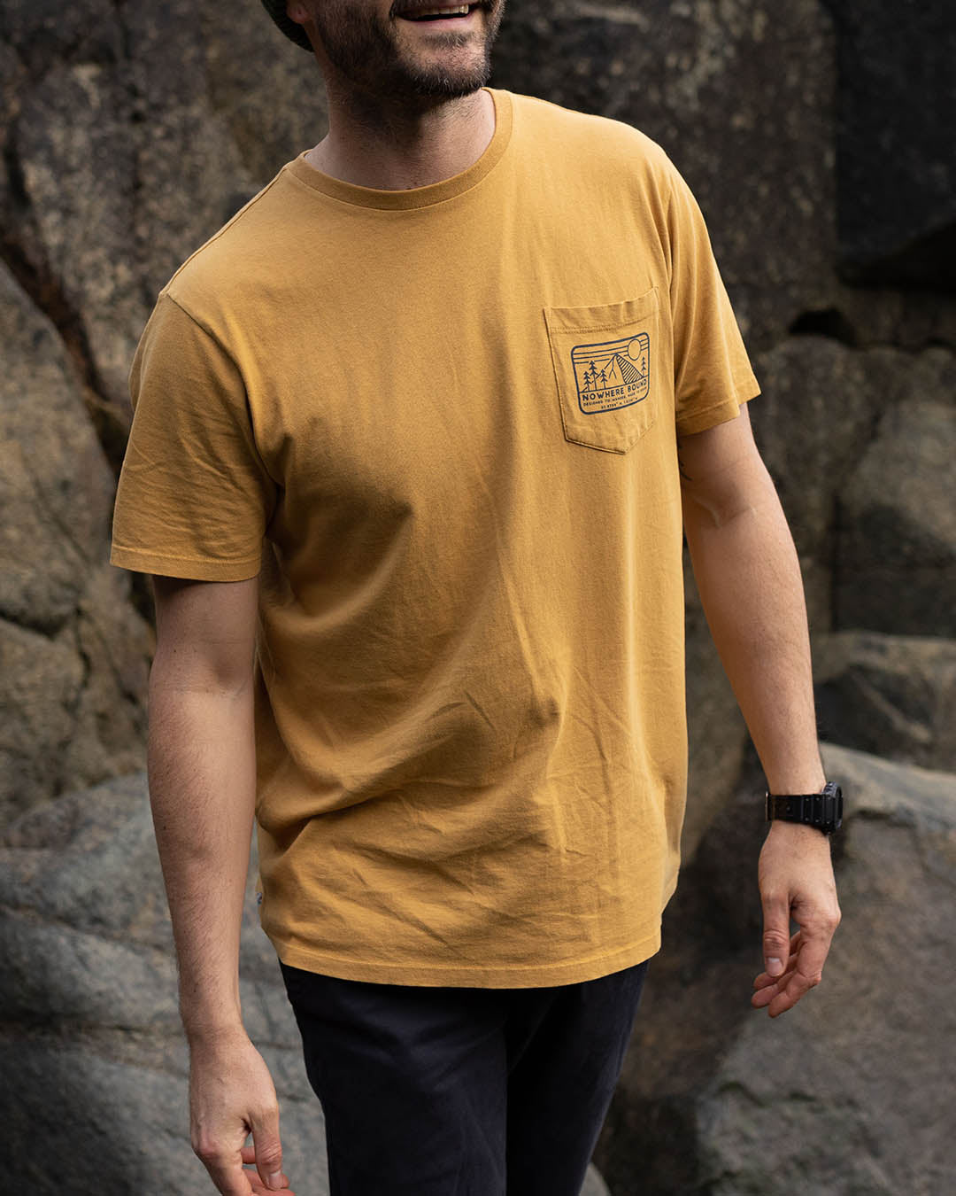 Nowhere Bound Pocket T-Shirt - Dusty Ochre - Lifestyle