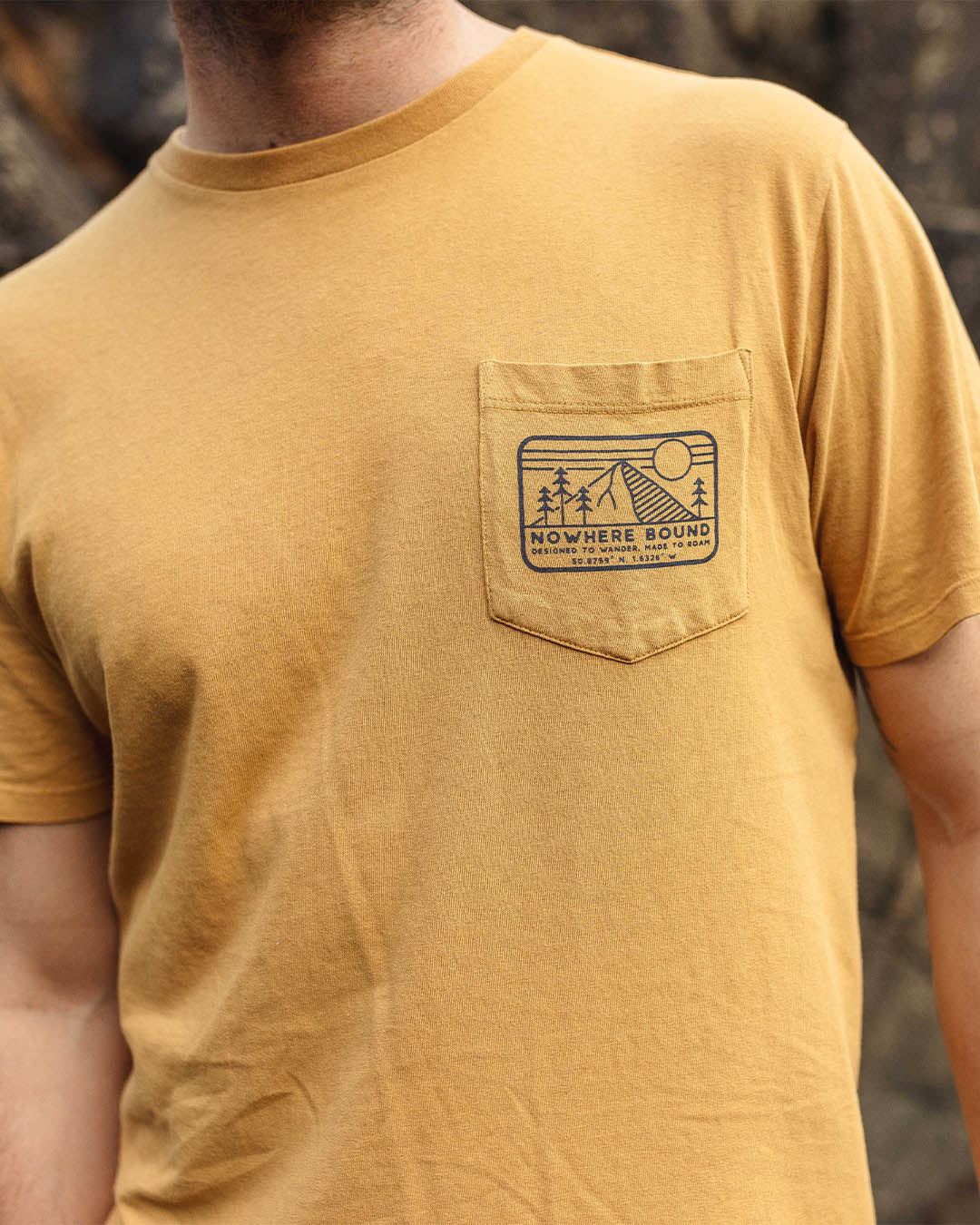 Nowhere Bound Pocket T-Shirt - Dusty Ochre - Lifestyle