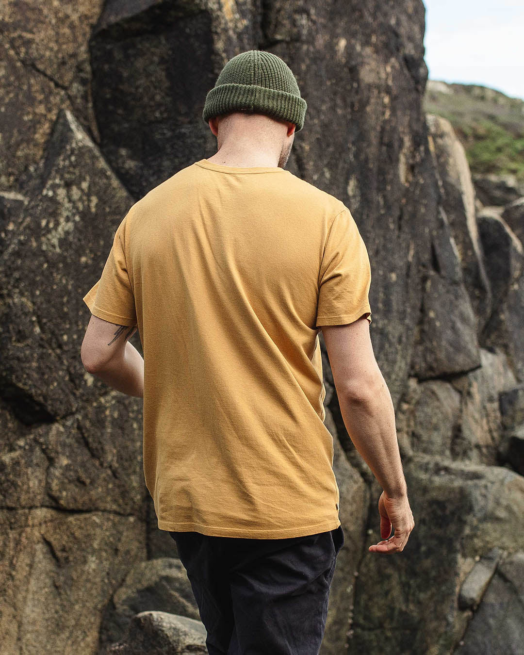 Nowhere Bound Pocket T-Shirt - Dusty Ochre - Lifestyle
