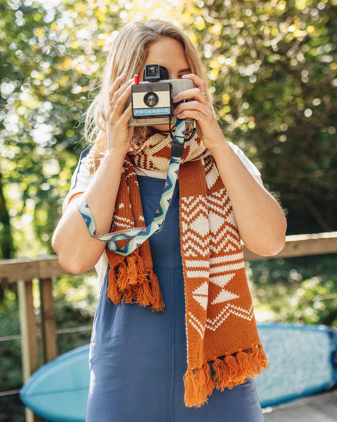 West Coast Acrylic Scarf - Glazed Ginger - Lifestyle