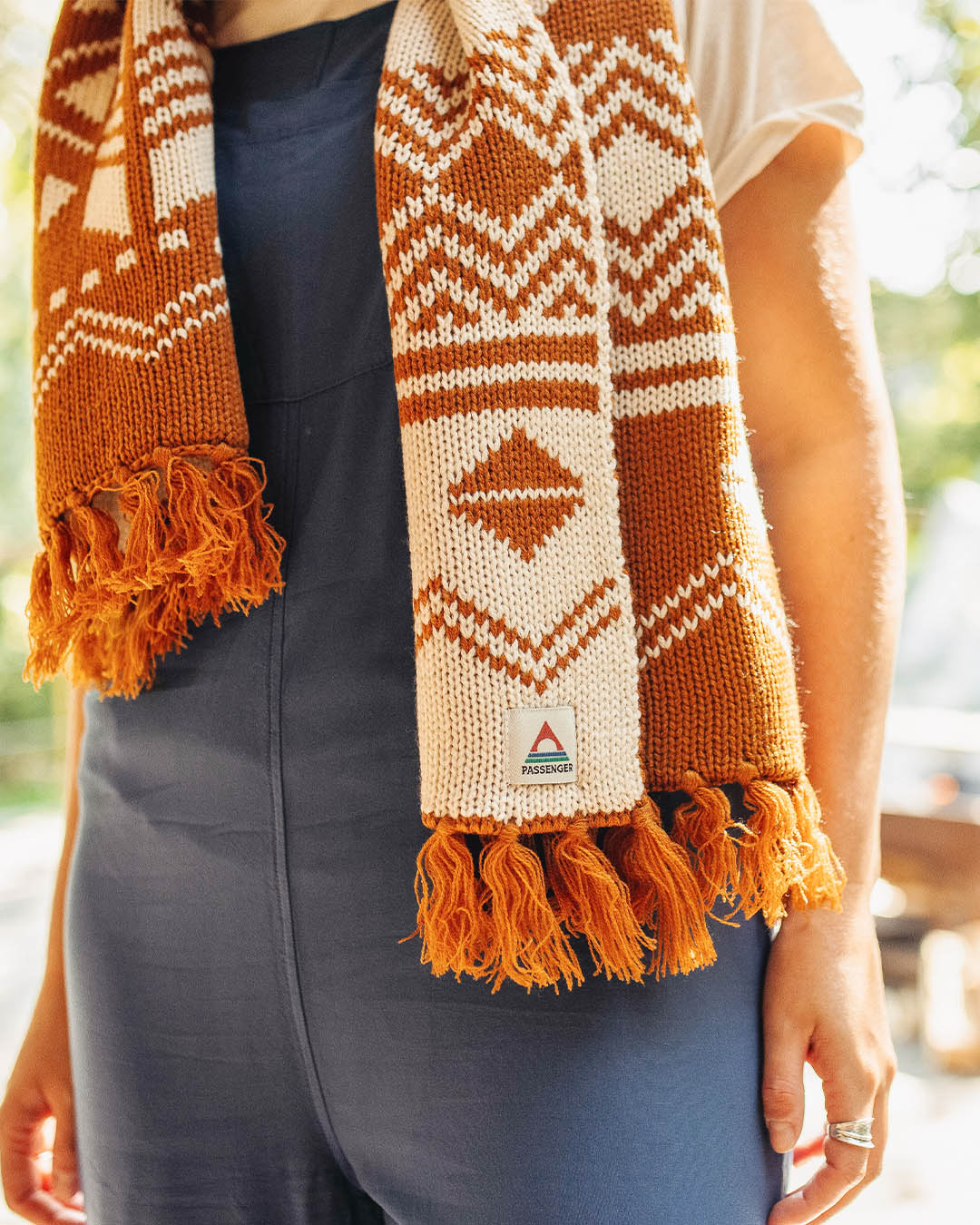 West Coast Acrylic Scarf - Glazed Ginger - Lifestyle