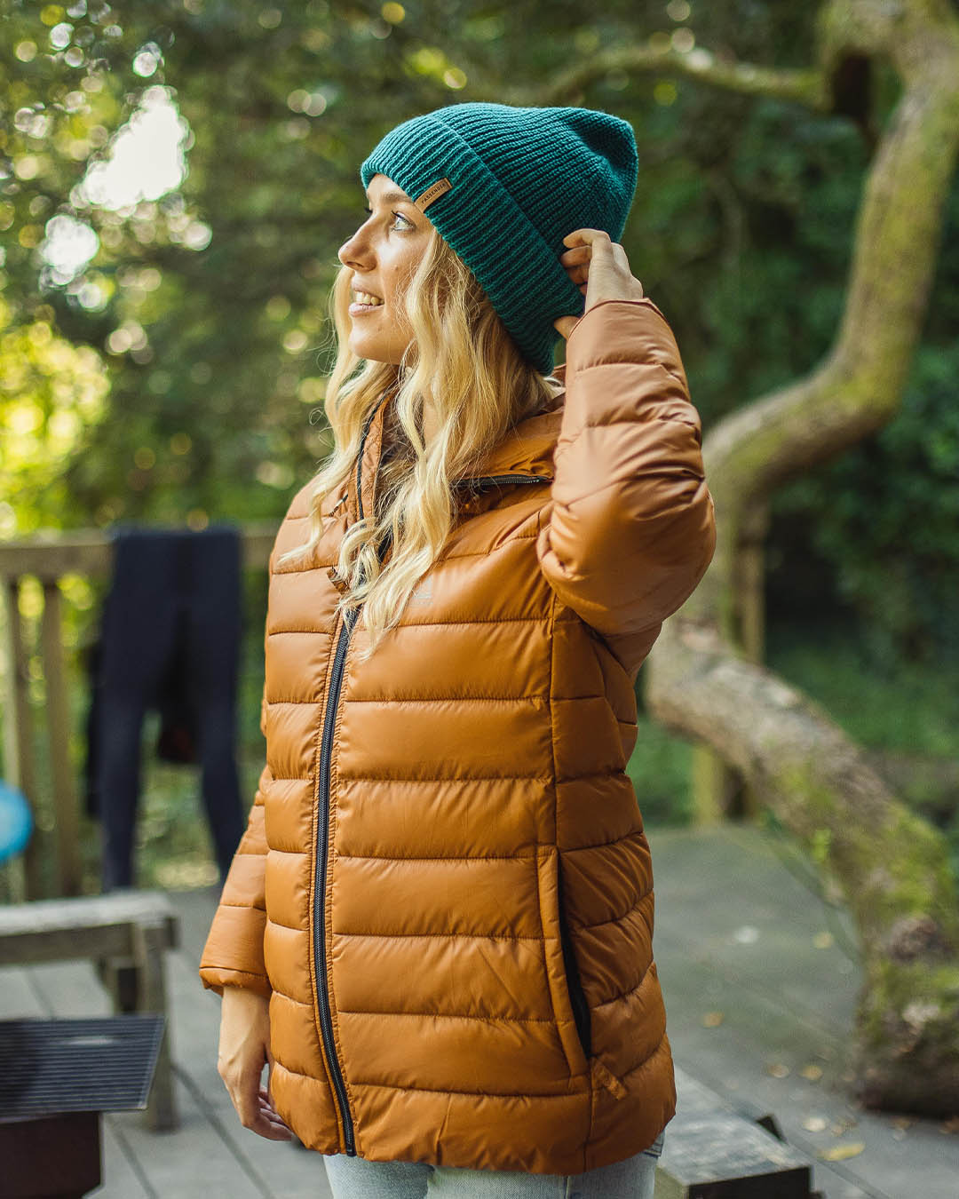 Womens_Compass Recycled Acrylic Beanie - Shaded Spruce