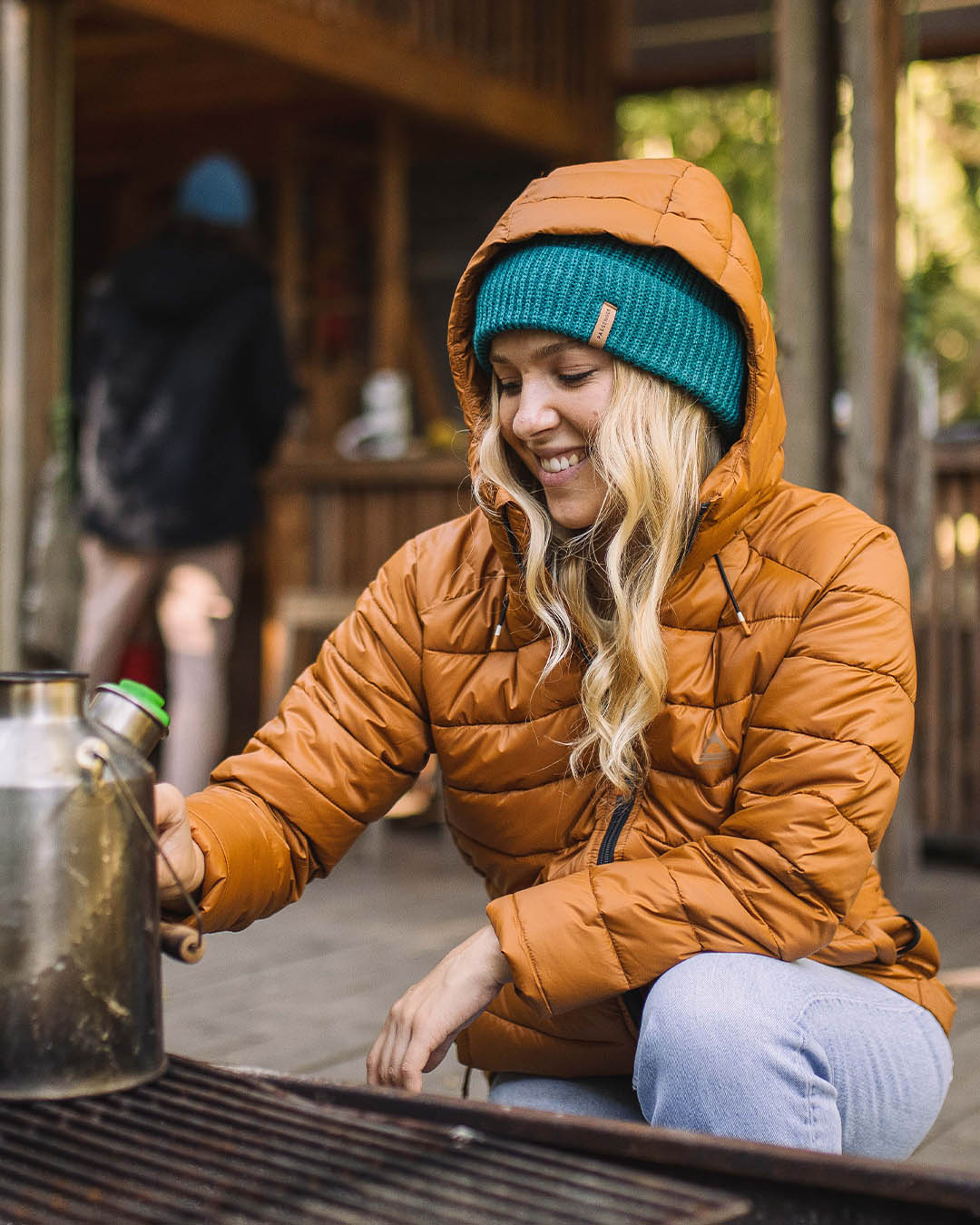 Womens_Compass Recycled Acrylic Beanie - Shaded Spruce