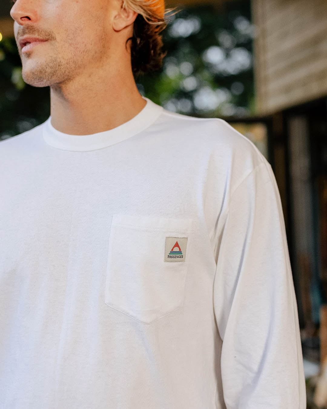 Heritage Recycled Cotton Ls T-Shirt - White