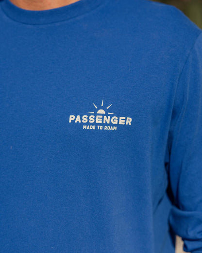 Roam Free Recycled Cotton Ls T-Shirt - True Blue