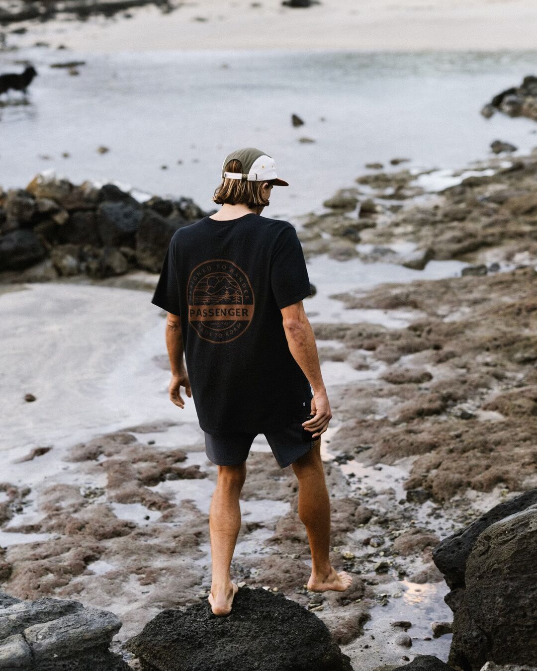 Odyssey Organic Cotton T-Shirt - Black - Lifestyle