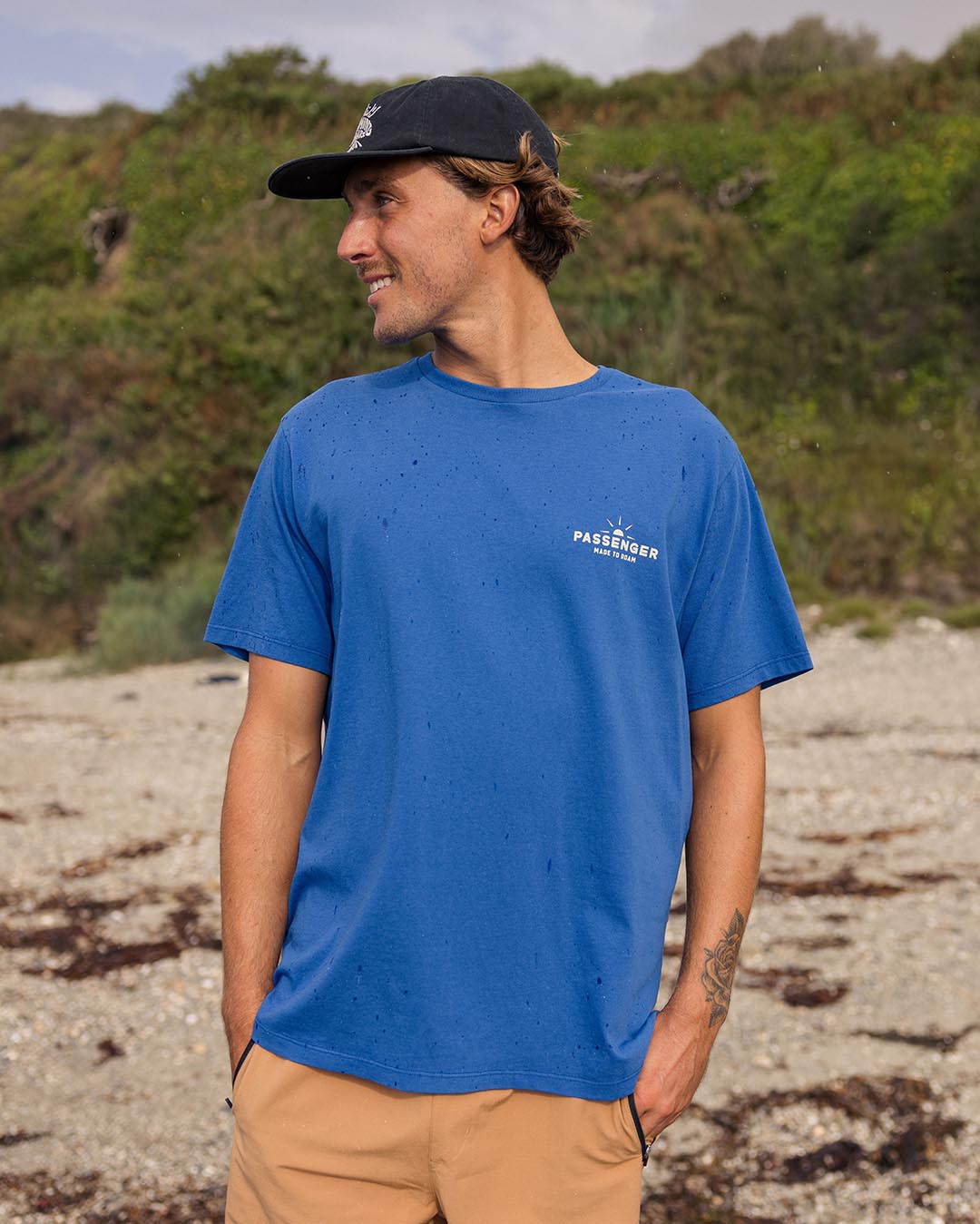 Roam Free T-Shirt - True Blue - Lifestyle