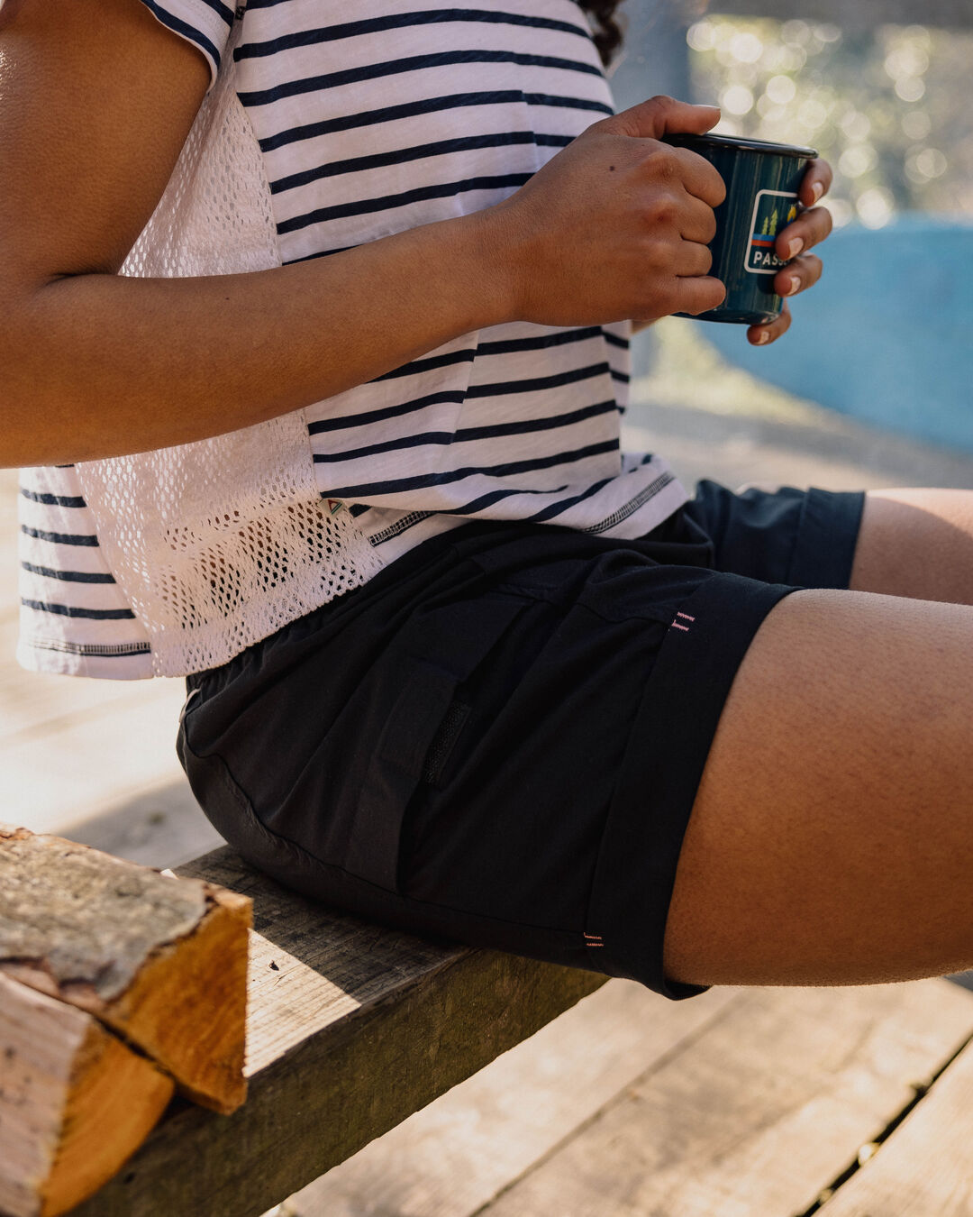 Laura All Purpose Short - True Black - Lifestyle