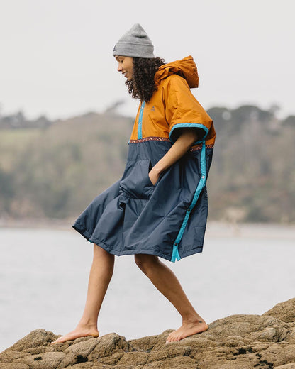 Outback Pull Over Changing Robe - Glazed Ginger/Deep Navy - Lifestyle