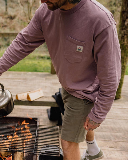 Heritage Recycled Cotton LS T-Shirt - Grape