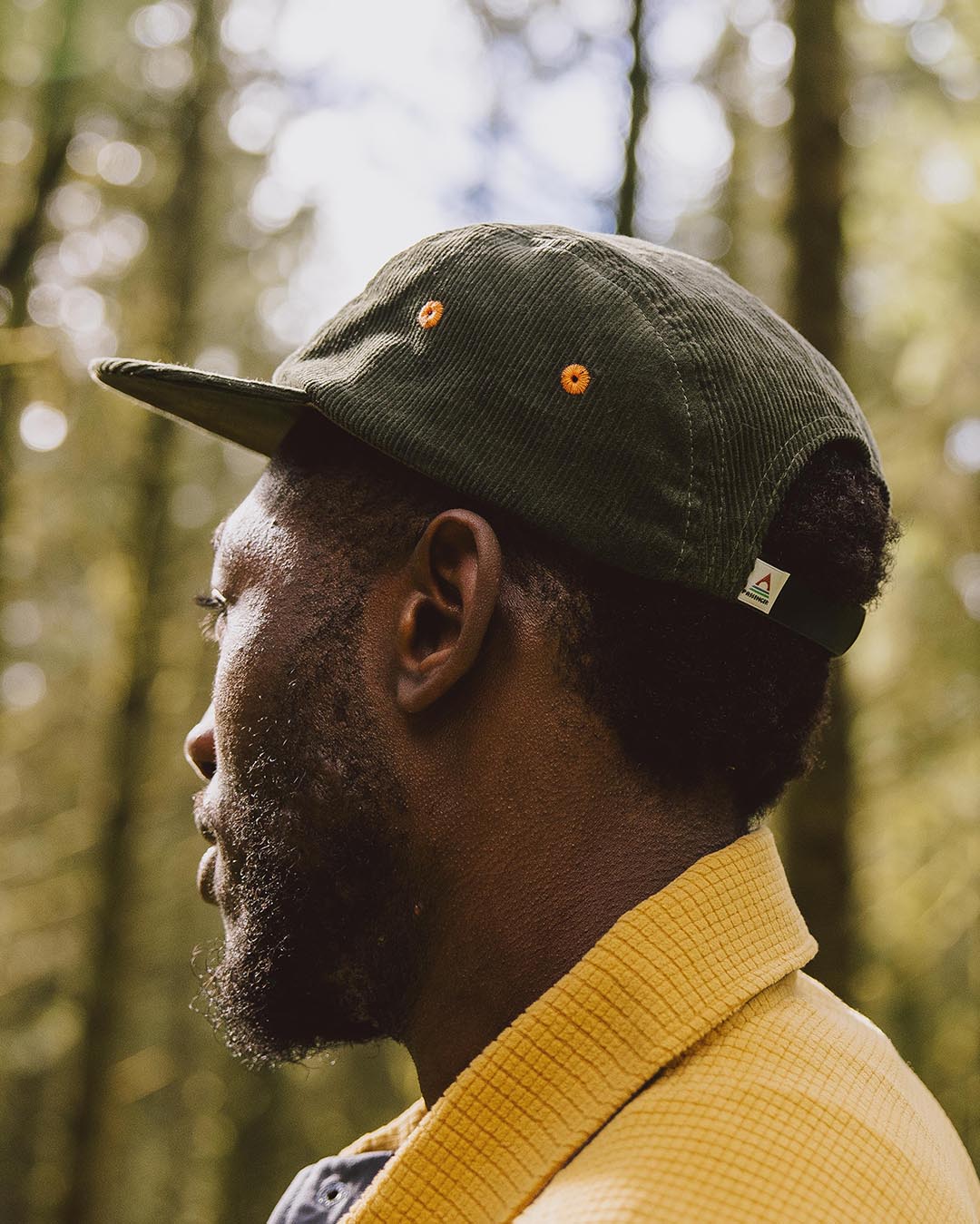 Fixie 5 Panel Recycled Cord Cap - Khaki