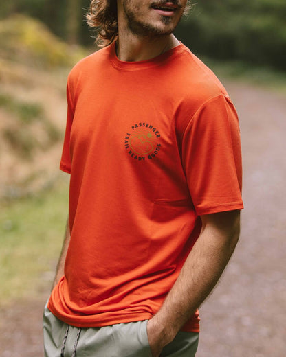 Trail Active T-Shirt - Warm Orange - Lifestyle