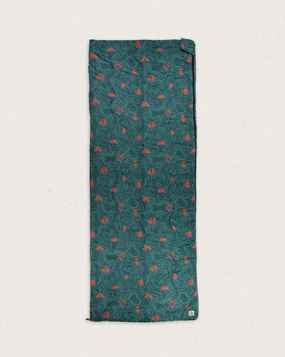 Twilight Recycled Sleeping Bag - Mediterranean Map