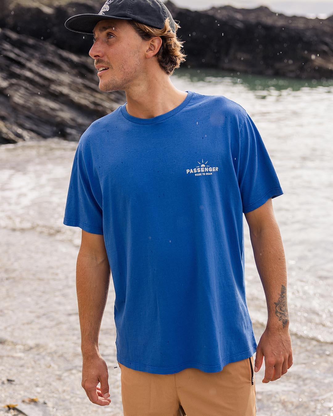 Roam Free T-Shirt - True Blue - Lifestyle